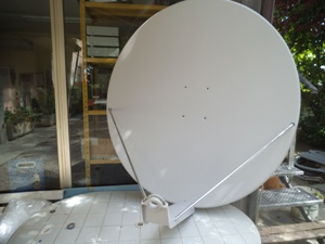 Parabola 120 P OffSet Laminas bianca in Fibra di vetro- no az/el